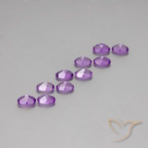 4.07克拉天然紫水晶，椭圆形，VVS-VS