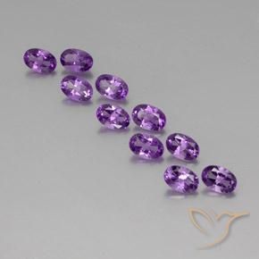 4.05克拉天然紫水晶，椭圆形，VVS-VS