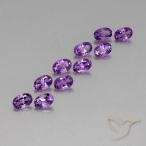 4.05克拉天然紫水晶，椭圆形，VVS-VS