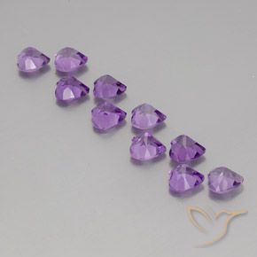 7.36克拉天然紫水晶，心形，VVS-VS