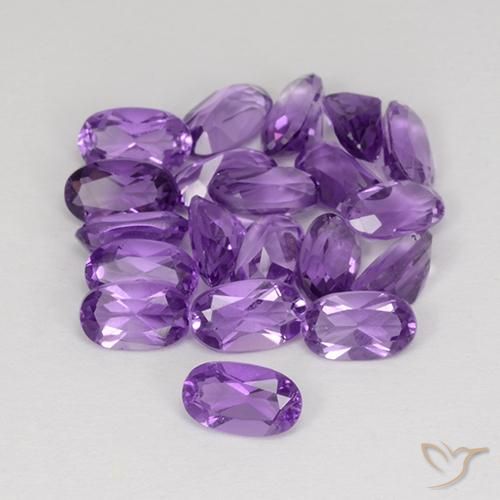 4.25克拉天然紫水晶，椭圆形，VS