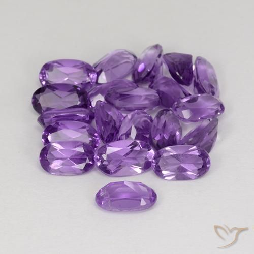 4.25克拉天然紫水晶，椭圆形，VS