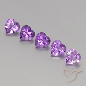 3.44克拉天然紫水晶，心形，VS