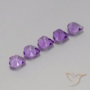 3.44克拉天然紫水晶，心形，VS