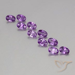 3.99克拉天然紫水晶，椭圆形，VVS-VS
