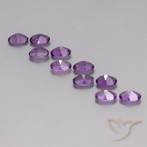 4.11克拉天然紫水晶，椭圆形，VVS-VS