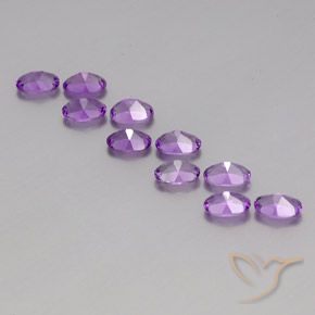 4.16克拉天然紫水晶，椭圆形，VVS-VS