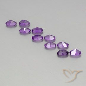 3.80克拉天然紫水晶，椭圆形，VVS-VS