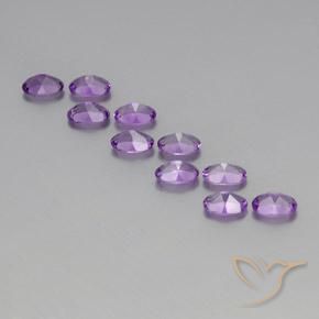 4.09克拉天然紫水晶，椭圆形，VVS-VS