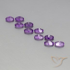 3.72克拉天然紫水晶，椭圆形，VVS-VS