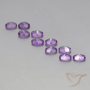 3.94克拉天然紫水晶，椭圆形，VVS-VS