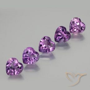 3.64克拉天然紫水晶，心形，VVS-VS