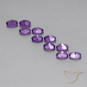 4.12克拉天然紫水晶，椭圆形，VVS-VS