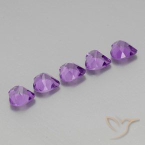 3.50克拉天然紫水晶，心形，VVS-VS