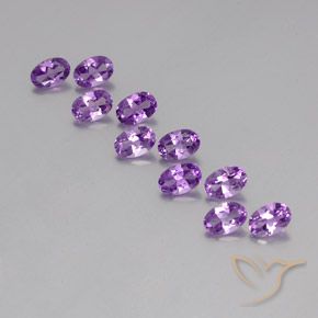 4.28克拉天然紫水晶，椭圆形，VVS-VS