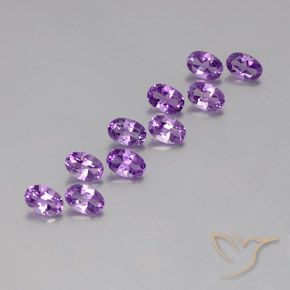 4.28克拉天然紫水晶，椭圆形，VVS-VS