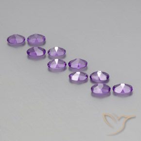 4.28克拉天然紫水晶，椭圆形，VVS-VS
