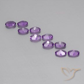 4.34克拉天然紫水晶，椭圆形，VVS-VS