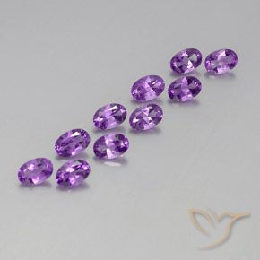 4.15克拉天然紫水晶，椭圆形，VVS-VS