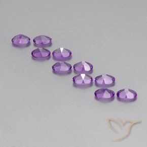 4.15克拉天然紫水晶，椭圆形，VVS-VS