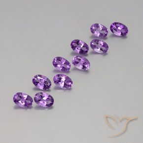 3.82克拉天然紫水晶，椭圆形，VVS-VS