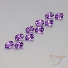 4.03克拉天然紫水晶，椭圆形，VVS-VS
