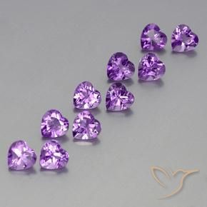 7.39克拉天然紫水晶，心形，VVS-VS