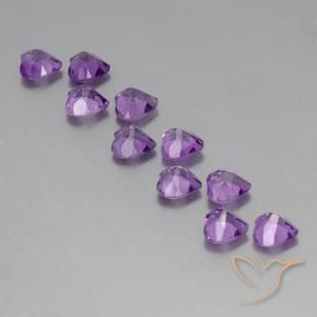 7.39克拉天然紫水晶，心形，VVS-VS