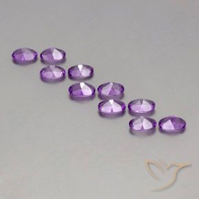 3.96克拉天然紫水晶，椭圆形，VVS-VS