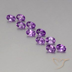 3.93克拉天然紫水晶，椭圆形，VVS-VS