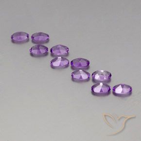 3.93克拉天然紫水晶，椭圆形，VVS-VS