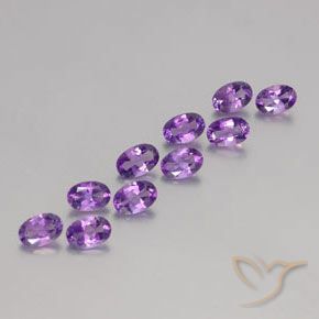 4.08克拉天然紫水晶，椭圆形，VVS-VS