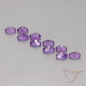 4.08克拉天然紫水晶，椭圆形，VVS-VS