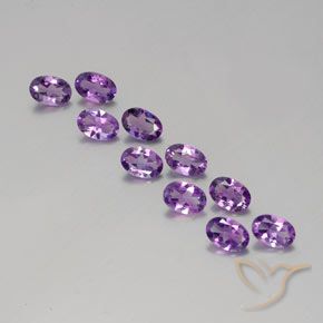 3.64ctw 天然 粉紫罗兰色 紫水晶, 椭圆形, VVS-VS