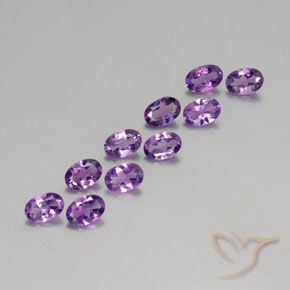 3.64克拉天然紫水晶，椭圆形，VVS-VS