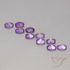 3.64克拉天然紫水晶，椭圆形，VVS-VS