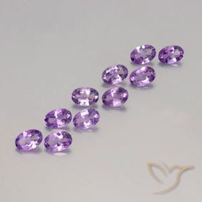 3.67克拉天然紫水晶，椭圆形，VVS-VS
