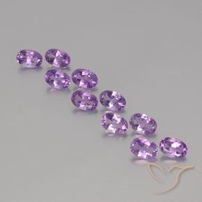 3.87ctw 天然 中粉紫 紫水晶, 椭圆形, VVS-VS