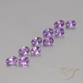 3.87克拉天然紫水晶，椭圆形，VVS-VS