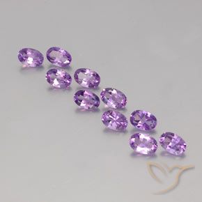 4.05克拉天然紫水晶，椭圆形，VVS-VS