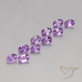 4.05克拉天然紫水晶，椭圆形，VVS-VS