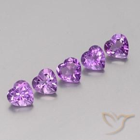 3.60克拉天然紫水晶，心形，VS