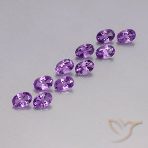 3.91克拉天然紫水晶，椭圆形，VVS-VS