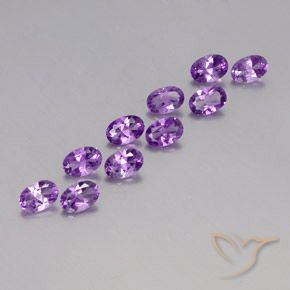3.97克拉天然紫水晶，椭圆形，VVS-VS