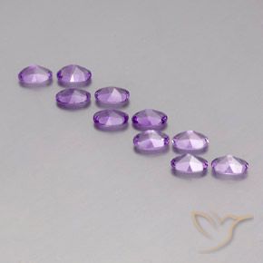 3.97克拉天然紫水晶，椭圆形，VVS-VS
