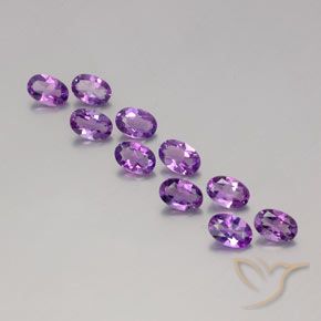3.77克拉天然紫水晶，椭圆形，VVS-VS