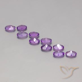 3.77克拉天然紫水晶，椭圆形，VVS-VS