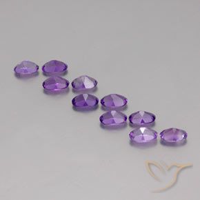 4.12克拉天然紫水晶，椭圆形，VVS-VS