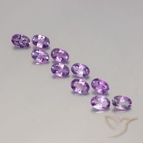 3.79克拉天然紫水晶，椭圆形，VVS-VS