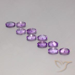 3.79克拉天然紫水晶，椭圆形，VVS-VS